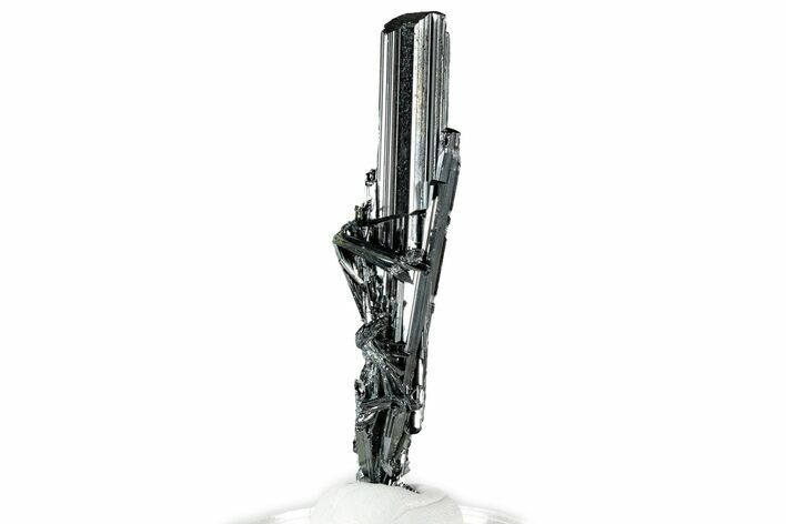 Very Lustrous Metallic Stibnite Crystals - Jiangxi, China #326622